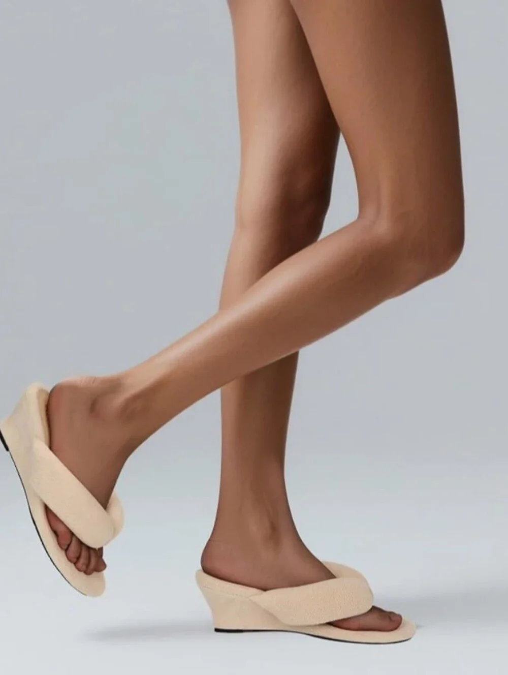 Women Beige Wedge Sandals Open Toe Sandals for Women  NWOT       Size 8.5